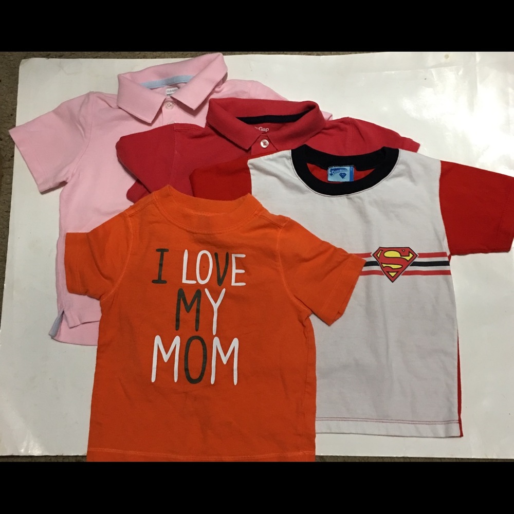 3for15 🍒4 pcsBOYS T SHIRT 2T ASSORTED 4 PCS